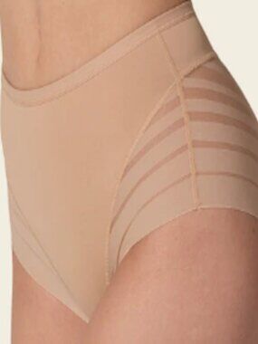 Leonisa Women's Lace Stripe Undetectable Classic Shaper Panty